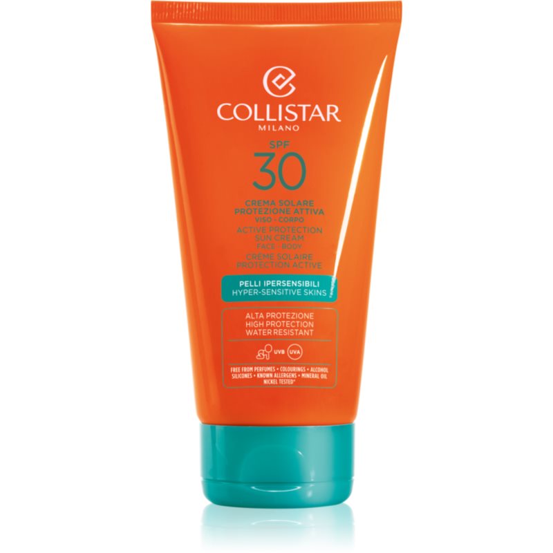 Collistar Special Perfect Tan Active Protection Sun Cream voděodolný krém na opalování SPF 30 150 ml - parfo.cz