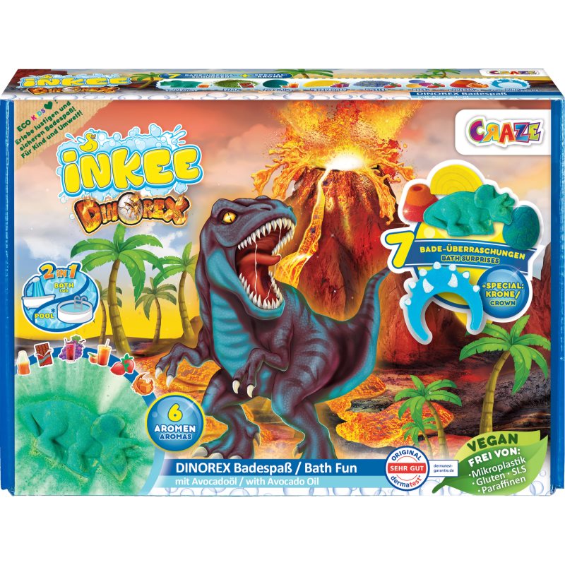 Craze INKEE Dino set do koupele pro děti - parfo.cz