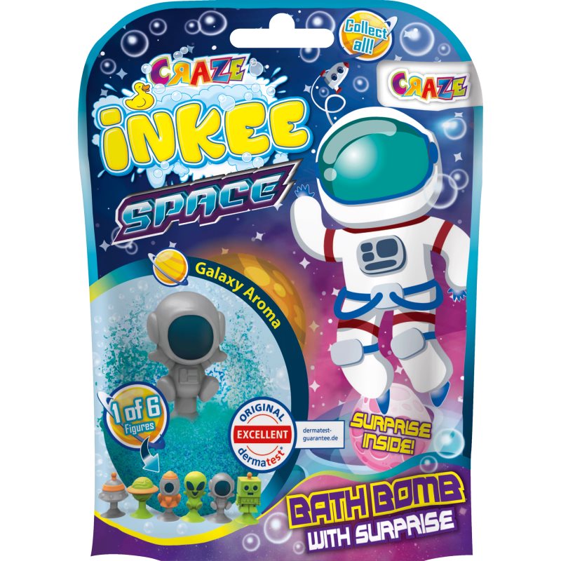 Craze INKEE Space koupelová bomba pro děti 1 ks - parfo.cz