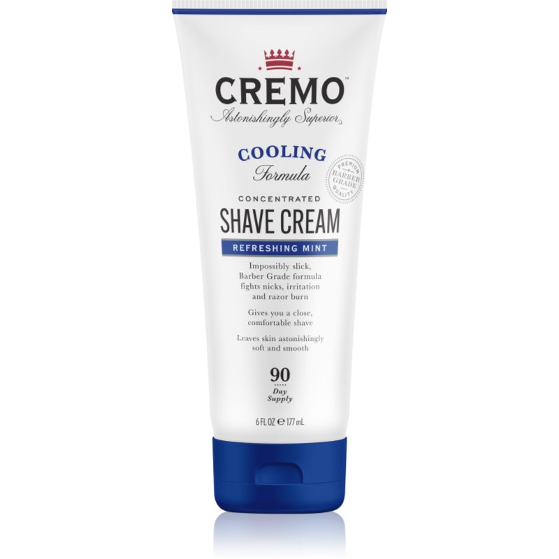 Cremo Refreshing Mint Cooling Shave Cream krém na holení v tubě pro muže 177 ml - parfo.cz