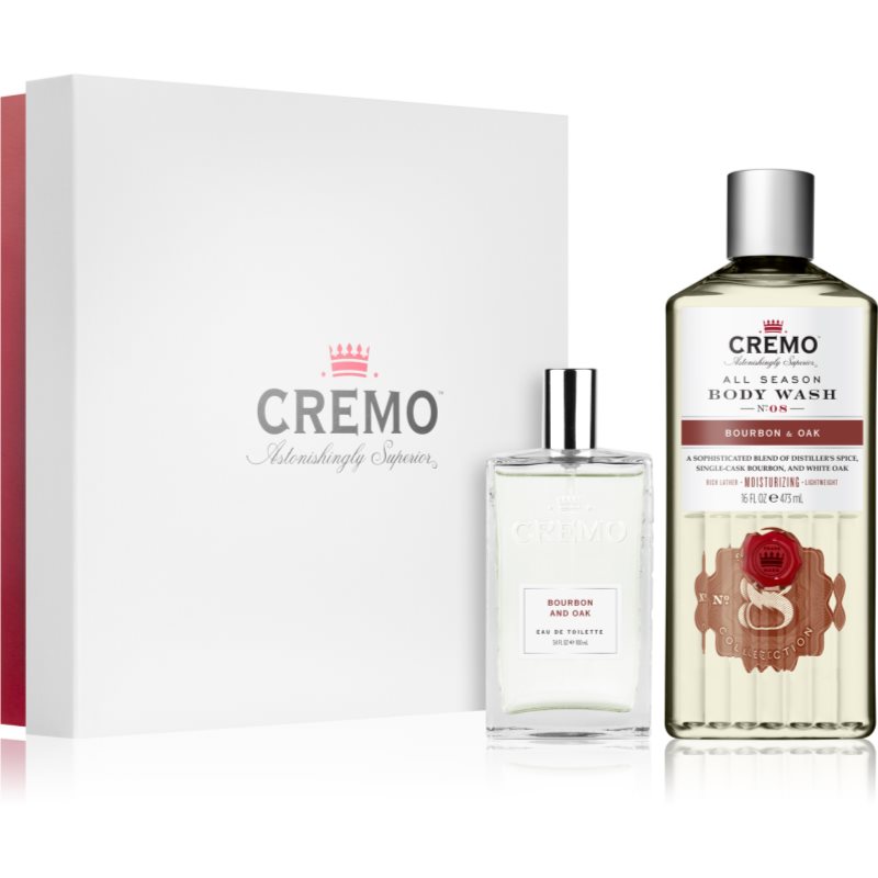 Cremo Set Bourbon and Oak dárková sada pro muže - parfo.cz
