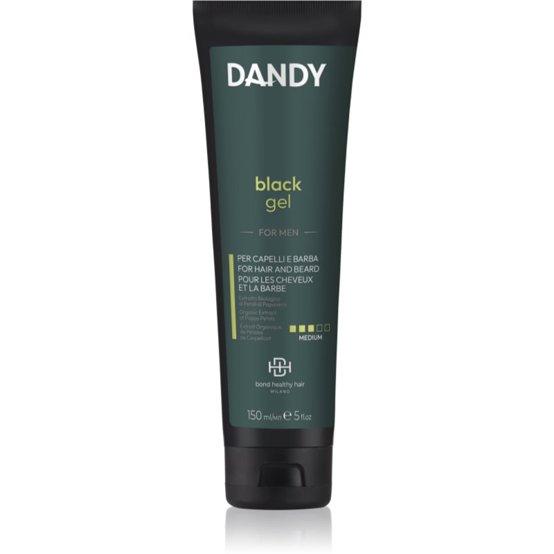 DANDY Black Gel černý gel pro šedivé vlasy a vousy 150 ml - parfo.cz