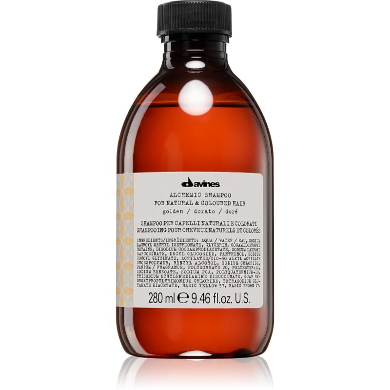 Davines Alchemic Shampoo Golden šampon pro barvené vlasy 280 ml - parfo.cz