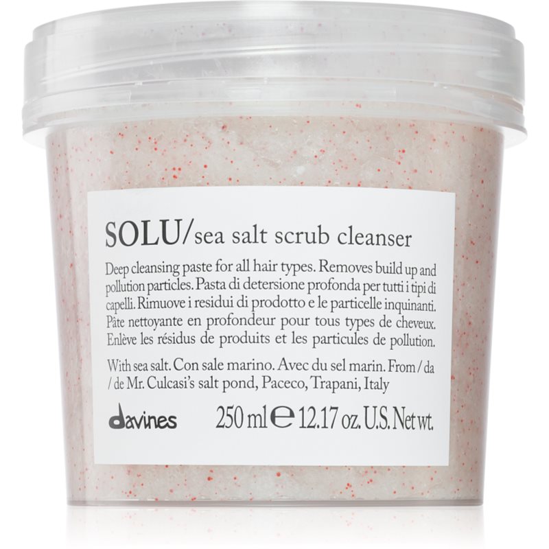 Davines Essential Haircare SOLU Sea Salt Scrub Cleanser čisticí peeling pro všechny typy vlasů 250 ml - parfo.cz