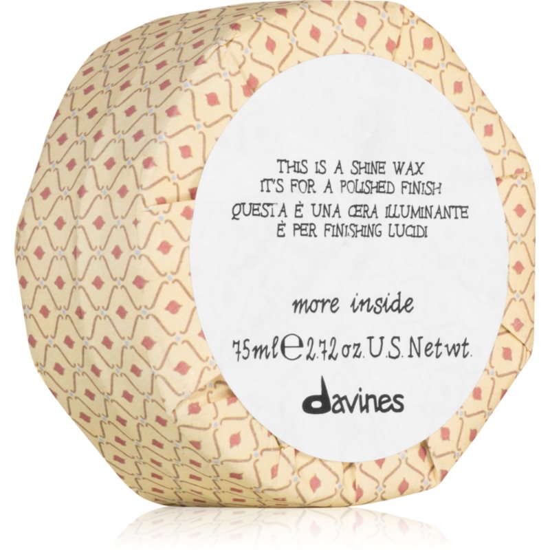 Davines More Inside Shine Wax vosk na vlasy pro lesk a hebkost vlasů 75 ml - parfo.cz