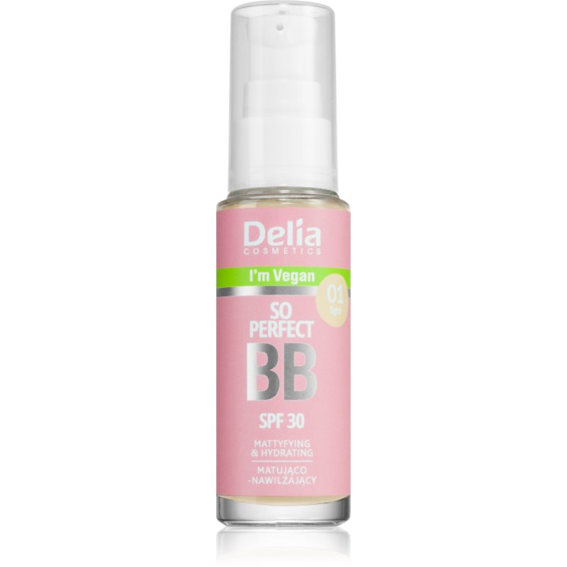 Delia Cosmetics BB So Perfect matující BB krém s hydratačním účinkem odstín 01 Light 30 ml - parfo.cz