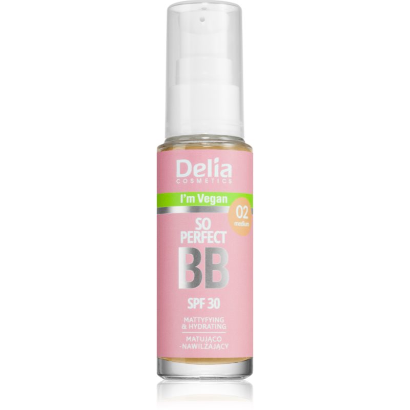 Delia Cosmetics BB So Perfect matující BB krém s hydratačním účinkem odstín 02 Medium 30 ml - parfo.cz