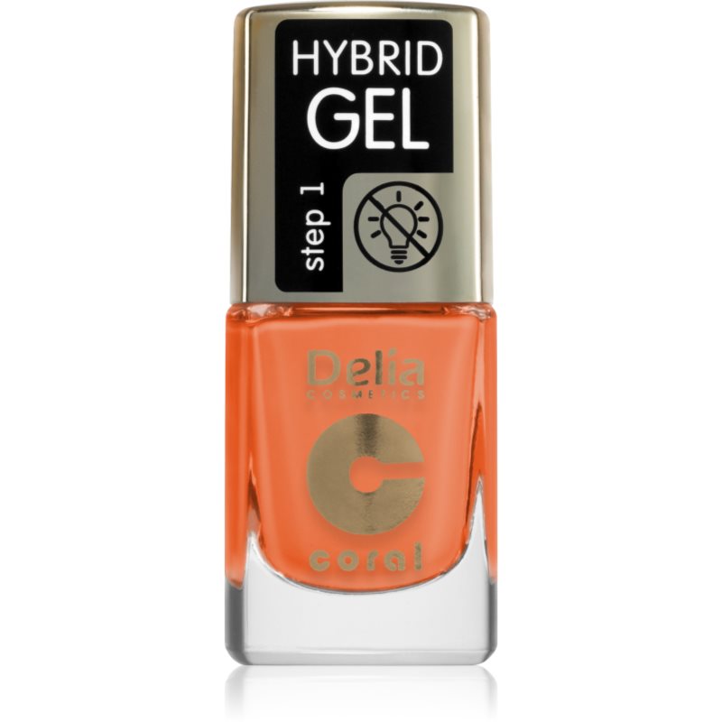 Delia Cosmetics Coral Nail Enamel Hybrid Gel gelový lak na nehty odstín 143 11 ml - parfo.cz