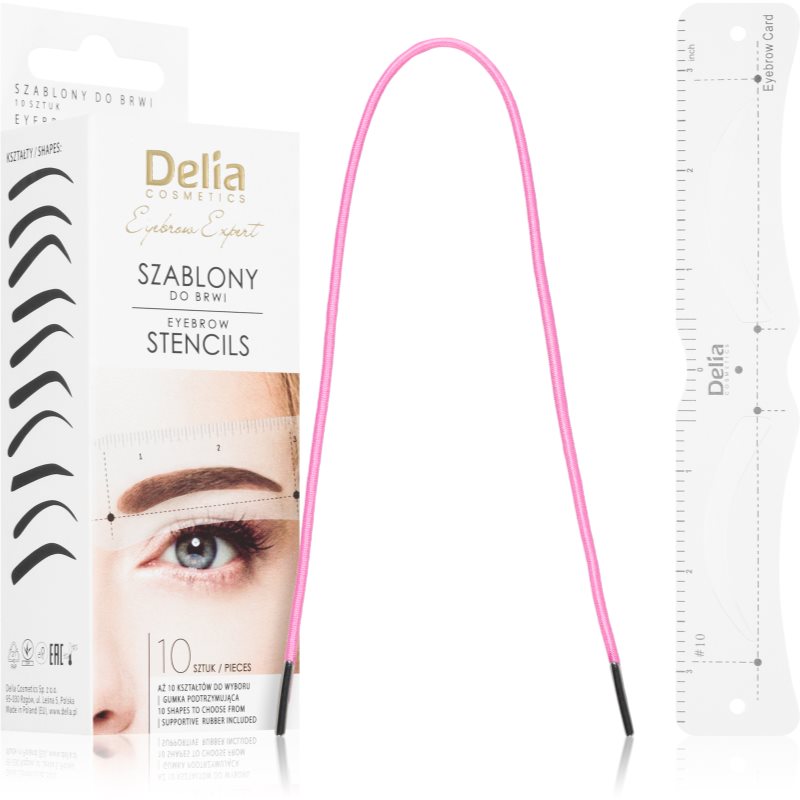 Delia Cosmetics Eyebrow Expert Eyebrow Stencils šablony na obočí 1 ks - parfo.cz