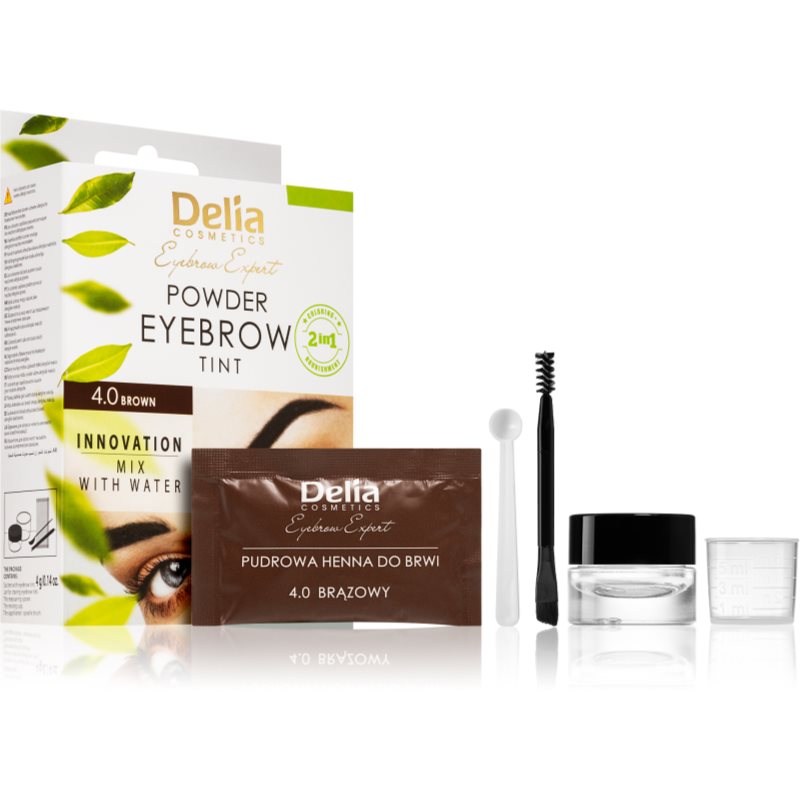 Delia Cosmetics Eyebrow Expert tónovací barva na obočí odstín 4.0 Brown 4 g - parfo.cz