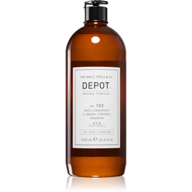 Depot No. 102 Anti-Dandruff & Sebum Control Shampoo šampon pro obnovení rovnováhy mastné pokožky hlavy 1000 ml - parfo.cz