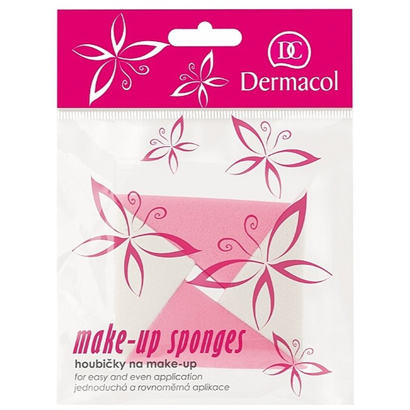 Dermacol Accessories trojúhelníková make-up houbička 4 ks - parfo.cz