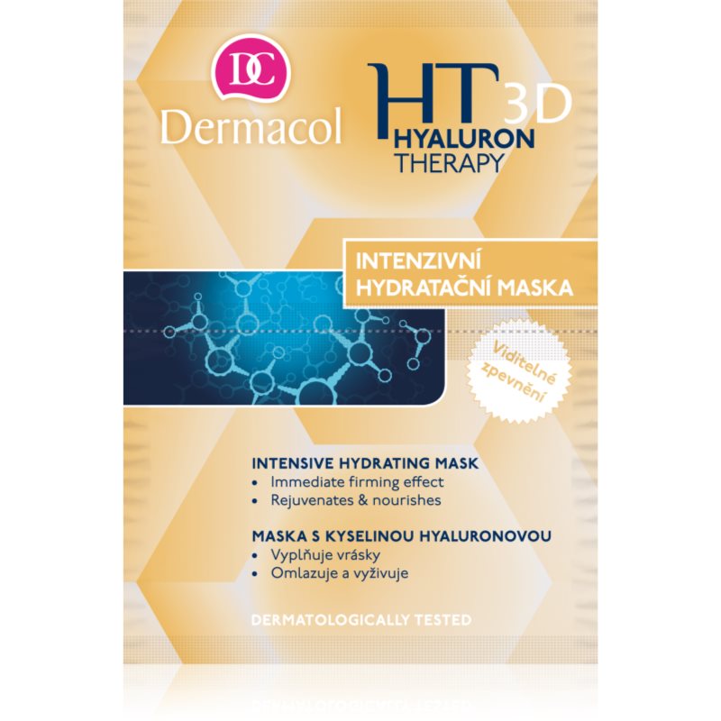 Dermacol Hyaluron Therapy 3D intenzivní hydratační maska s kyselinou hyaluronovou 16 g - parfo.cz