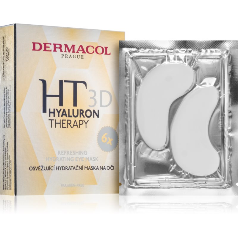 Dermacol Hyaluron Therapy 3D osvěžující hydratační maska na oči 6x6 g - parfo.cz