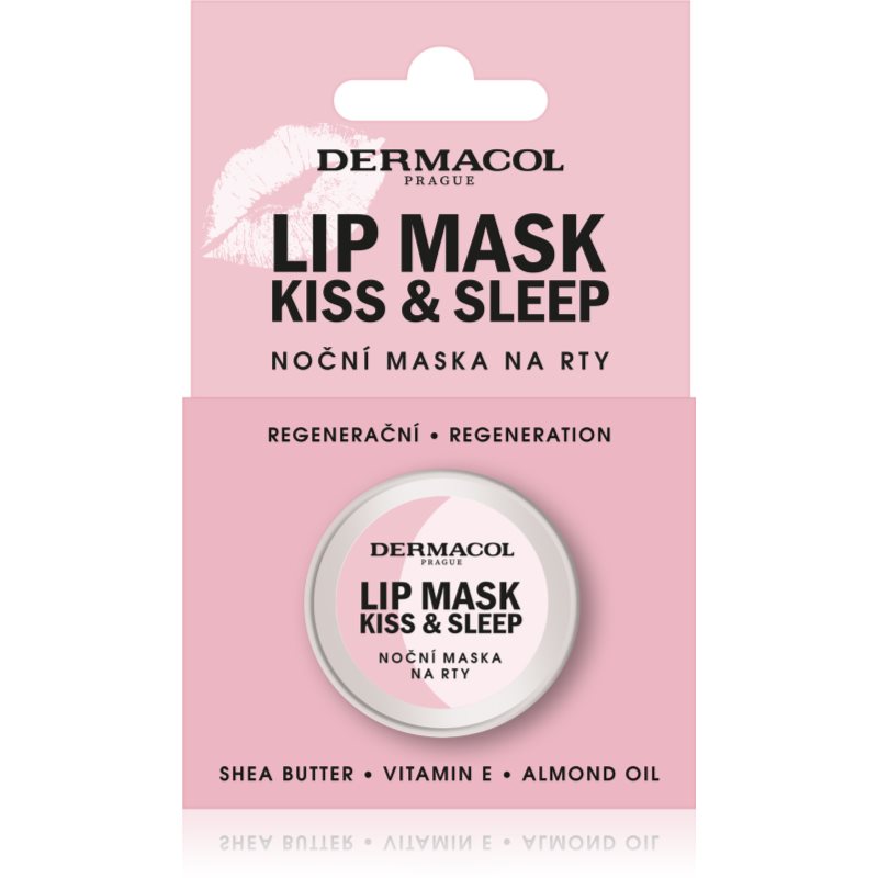 Dermacol Kiss & Sleep noční maska na rty vůně Bílá čokoláda 12 g - parfo.cz