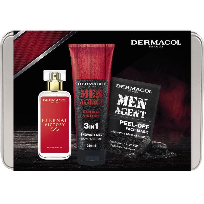 Dermacol Men Agent Eternal Victory dárková sada na tělo a obličej pro muže - parfo.cz