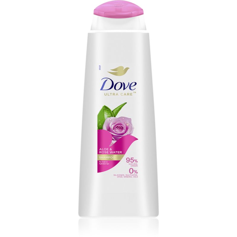Dove Aloe & Rose Water šampon pro hydrataci a lesk 400 ml - parfo.cz