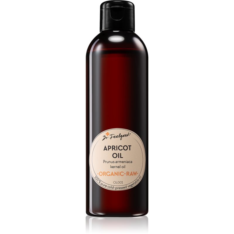 Dr. Feelgood Organic & Raw meruňkový olej lisovaný za studena 200 ml - parfo.cz