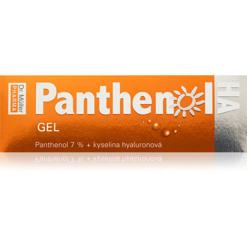 Dr. Müller Panthenol HA gel 7% zklidňující gel po opalování s kyselinou hyaluronovou 110 ml - parfo.cz
