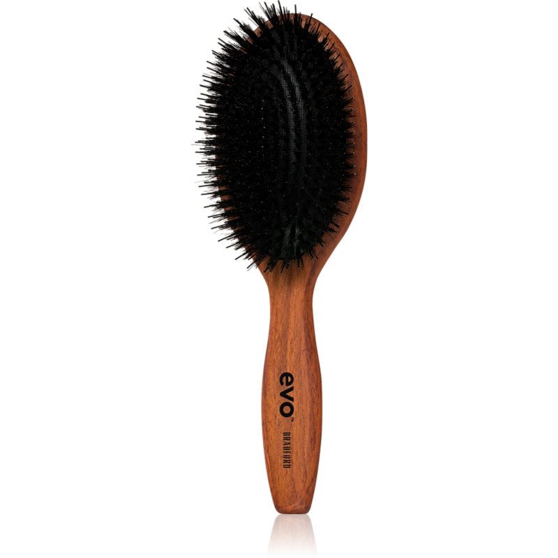 EVO Bradford Pin Bristle Dressing Brush plochý kartáč s nylonovými a kančími štětinami 1 ks - parfo.cz