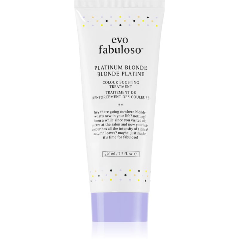 EVO Fabuloso Colour Boosting Treatment kondicionér pro zvýraznění barvy vlasů odstín Platinum Blonde 220 ml - parfo.cz