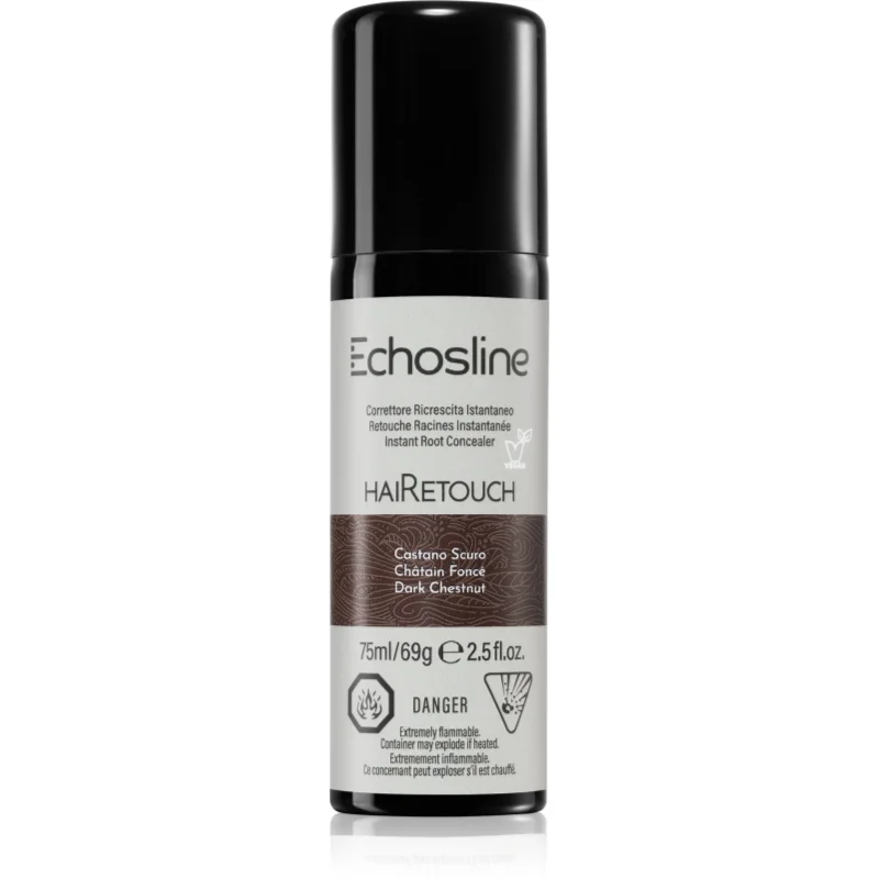 Echosline Hairetouch Hairtouch sprej pro okamžité zakrytí odrostů Dark Chestnut 75 ml - parfo.cz