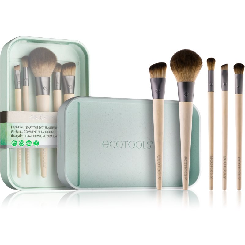EcoTools Start The Day Beautifully sada štětců pro perfektní vzhled - parfo.cz