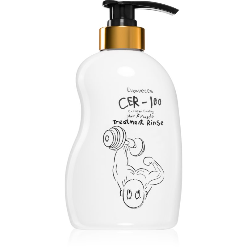 Elizavecca Cer-100 Collagen Coating Hair Muscle hloubkově regenerační kondicionér pro poškozené a křehké vlasy 500 ml - parfo.cz