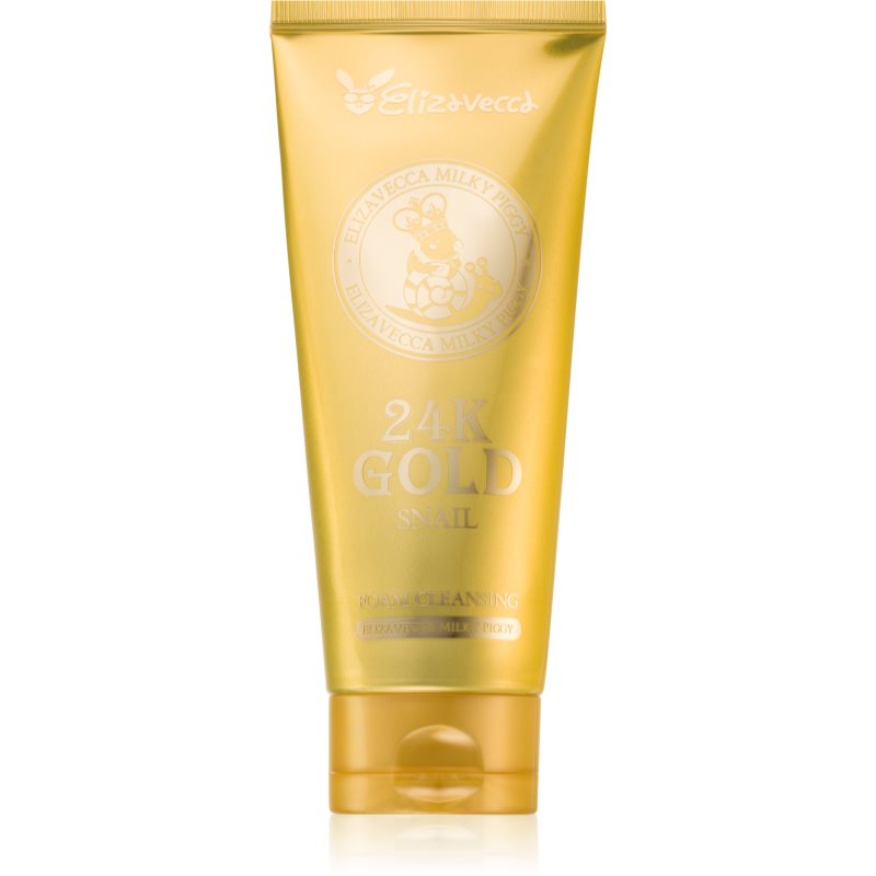 Elizavecca Milky Piggy 24K Gold Snail Cleansing Foam jemná čisticí pěna 180 ml - parfo.cz
