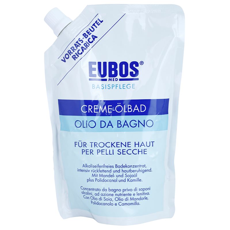 Eubos Basic Skin Care sprchový a koupelový olej náhradní náplň 400 ml - parfo.cz