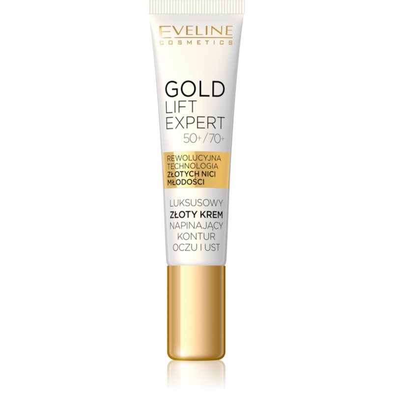 Eveline Cosmetics Gold Lift Expert vyhlazující krém na oční okolí a rty 15 ml - parfo.cz