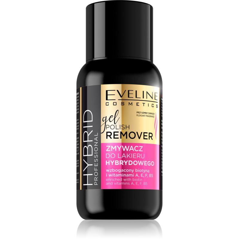 Eveline Cosmetics Hybrid Professional odlakovač na nehty s vitamínem A a E 150 ml - parfo.cz