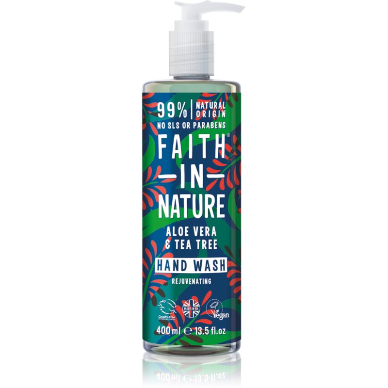 Faith In Nature Aloe Vera & Tea Tree Hand Wash 400 ml - parfo.cz