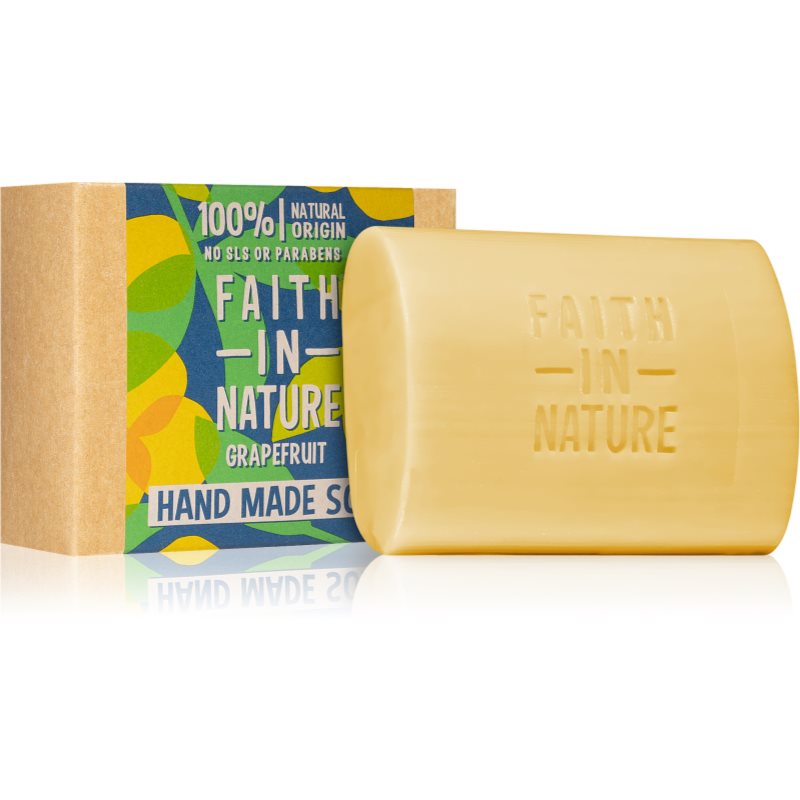Faith In Nature Hand Made Soap Grapefruit přírodní tuhé mýdlo 100 g - parfo.cz