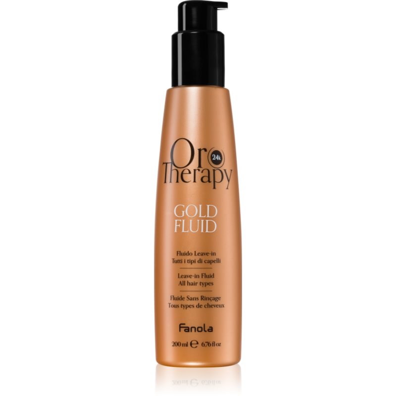 Fanola Oro Therapy Gold Fluid mléko na vlasy s 24karátovým zlatem 200 ml - parfo.cz