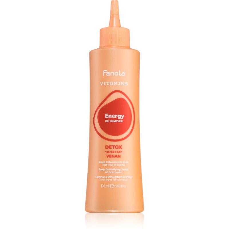 Fanola Vitamins Scalp Detoxifying Scrub čisticí peelingový gel pro všechny typy vlasů 195 ml - parfo.cz
