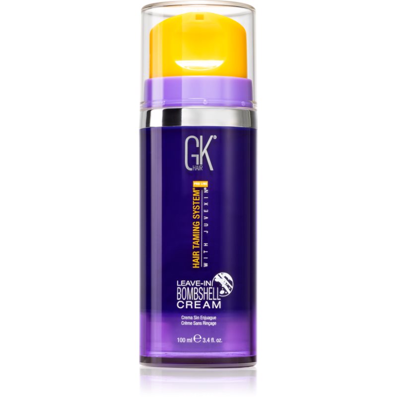 GK Hair Bombshell Leave-In Cream vyživující bezoplachový kondicionér pro všechny typy blond vlasů s pumpičkou 100 ml - parfo.cz