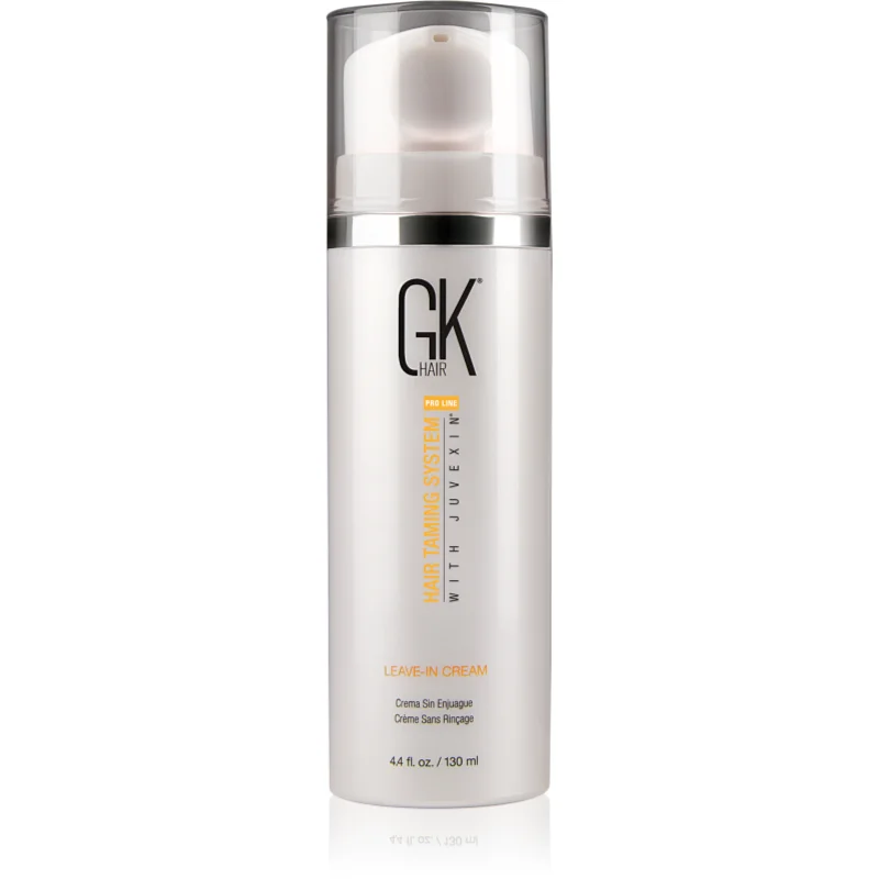 GK Hair Leave-In Cream bezoplachový vyživujíci kondicionér pro lesk a hebkost vlasů s pumpičkou 130 ml - parfo.cz