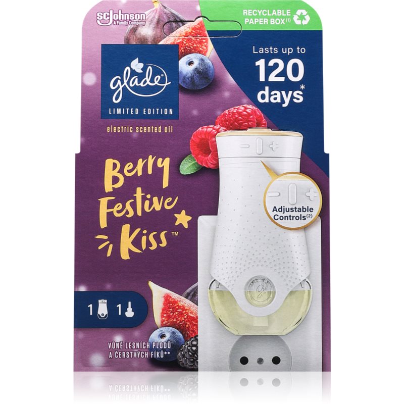 GLADE Berry Festive Kiss elektrický osvěžovač vzduchu 1 ks - parfo.cz