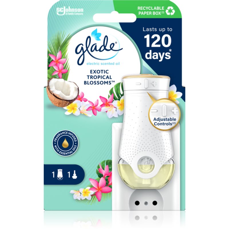 GLADE Exotic Tropical Blossoms elektrický osvěžovač vzduchu 20 ml - parfo.cz