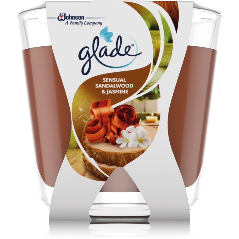 GLADE Sensual Sandalwood & Jasmine vonná svíčka 70 g - parfo.cz