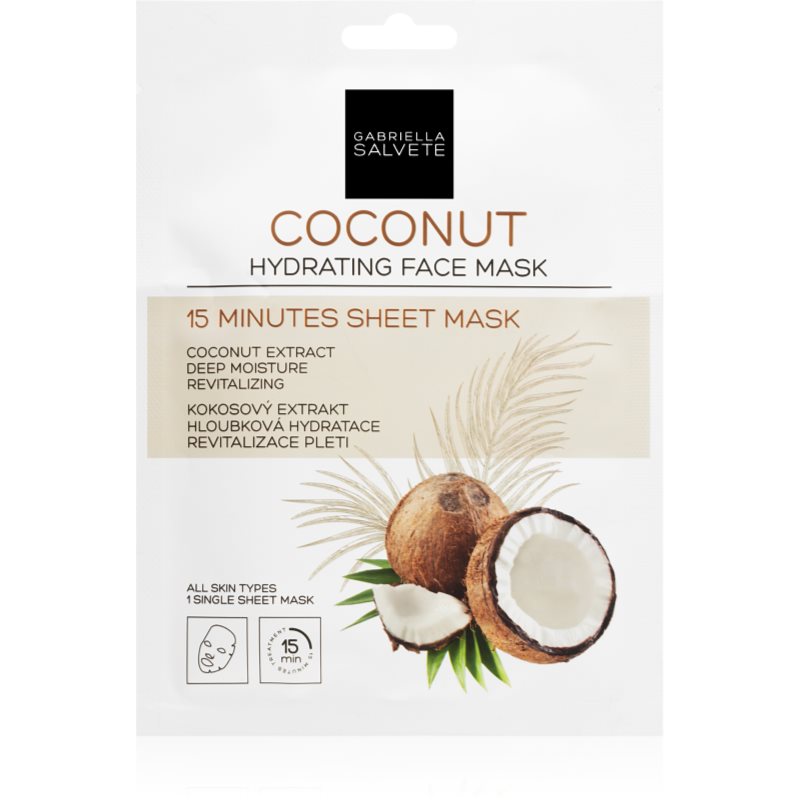 Gabriella Salvete Face Mask Coconut hydratační plátýnková maska 1 ks - parfo.cz