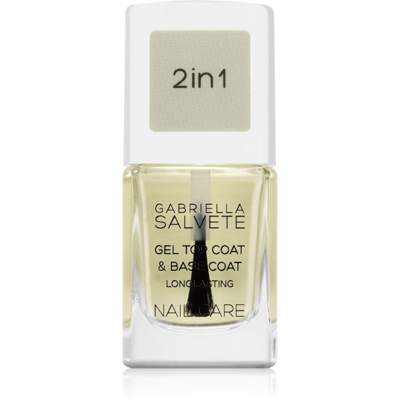 Gabriella Salvete Nail Care Top & Base Coat podkladový a vrchní lak na nehty s gelovou texturou 11 ml - parfo.cz