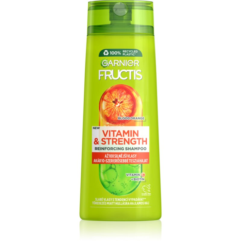 Garnier Fructis Vitamin & Strength posilující šampon pro poškozené vlasy 400 ml - parfo.cz