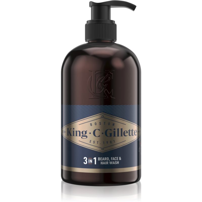 Gillette King C. Beard & Face Wash šampon na vousy 350 ml - parfo.cz