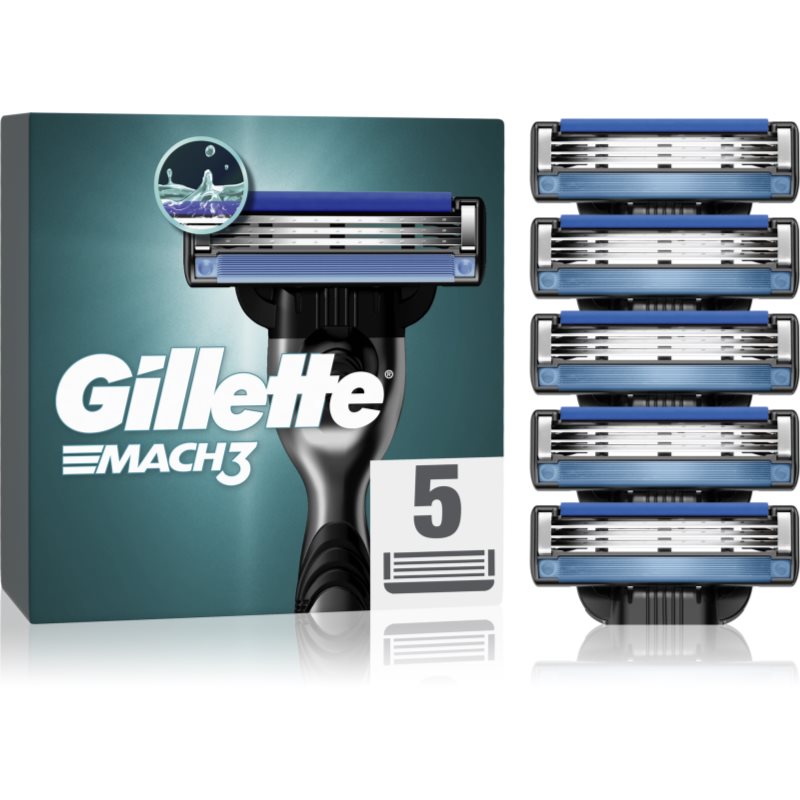 Gillette Mach3 náhradní břity 5 ks - parfo.cz