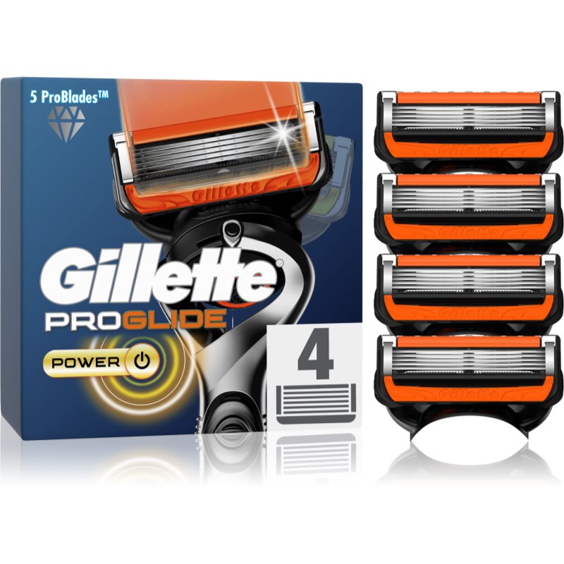 Gillette ProGlide Power náhradní břity 4 ks - parfo.cz