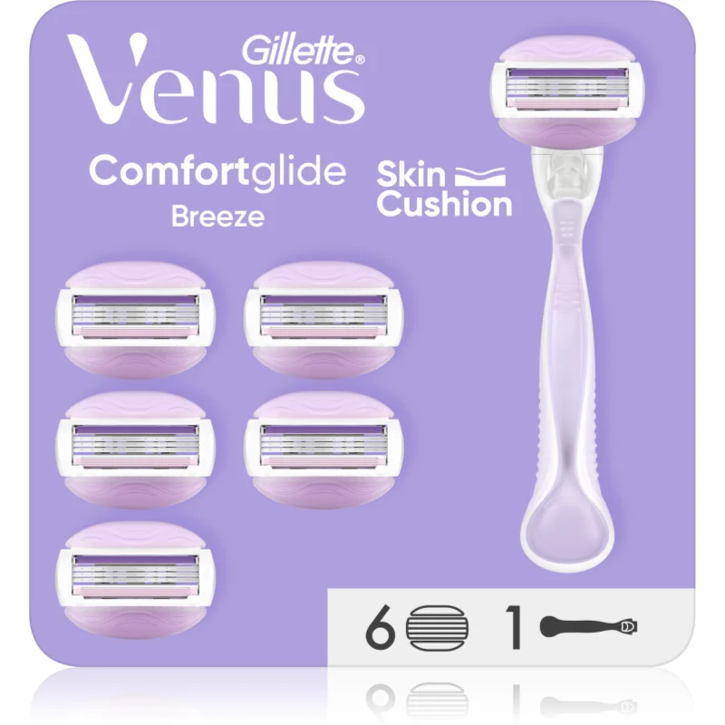 Gillette Venus ComfortGlide Breeze náhradní břity 6 ks - parfo.cz