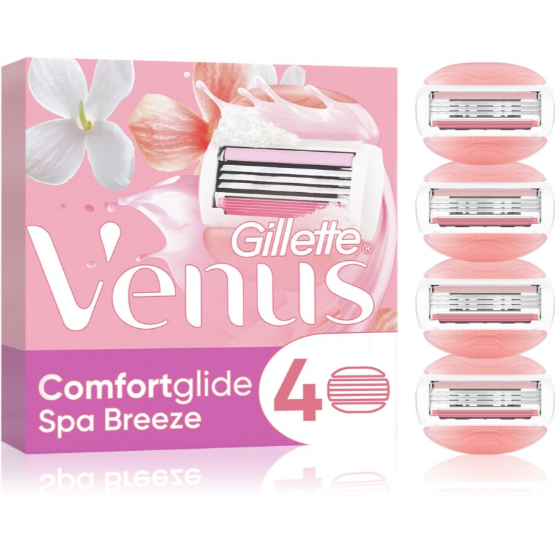 Gillette Venus ComfortGlide Spa Breeze náhradní břity 4 ks - parfo.cz