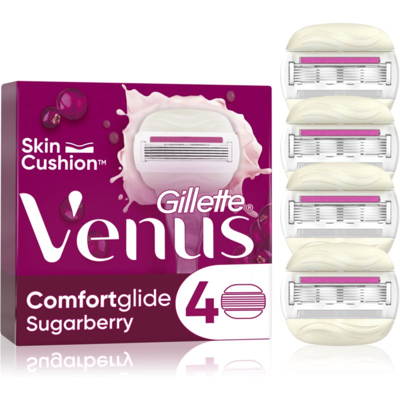 Gillette Venus ComfortGlide Sugarberry náhradní břity 4 ks - parfo.cz